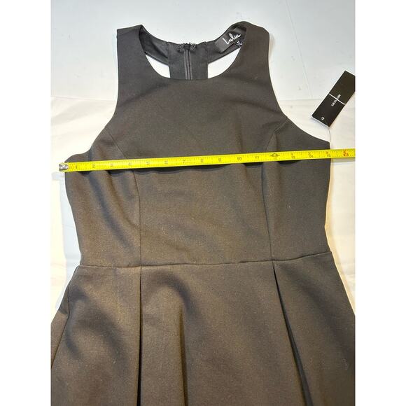 Lulus Cut Out and About Skater mini black dress. NWT. Size M - Picture 8 of 8